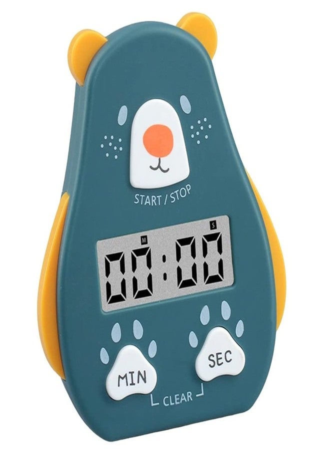 YOMITH Magnetic Kitchen Timer Clock, Digital Visual Timer for Study, Bright Display, Count-Down & Stopwatch, Loud Beep Sound, Multipurpose Timer (Pack of 1, Dark Blue) - Image 1